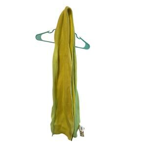 H&M Neon Yellow Angora Wool Scarf NWT
